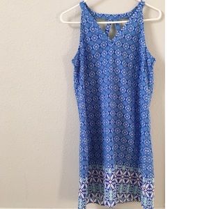 Periwinkle Cutout Shift Dress
